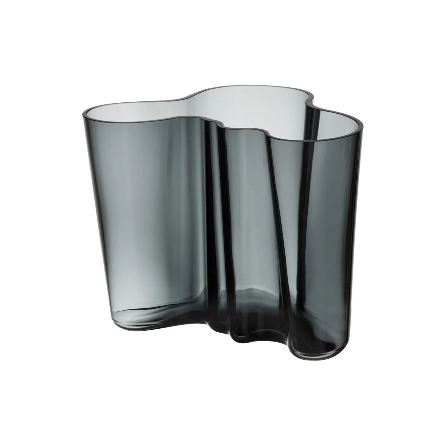 Alvar Aalto vase 16 cm, dark grey