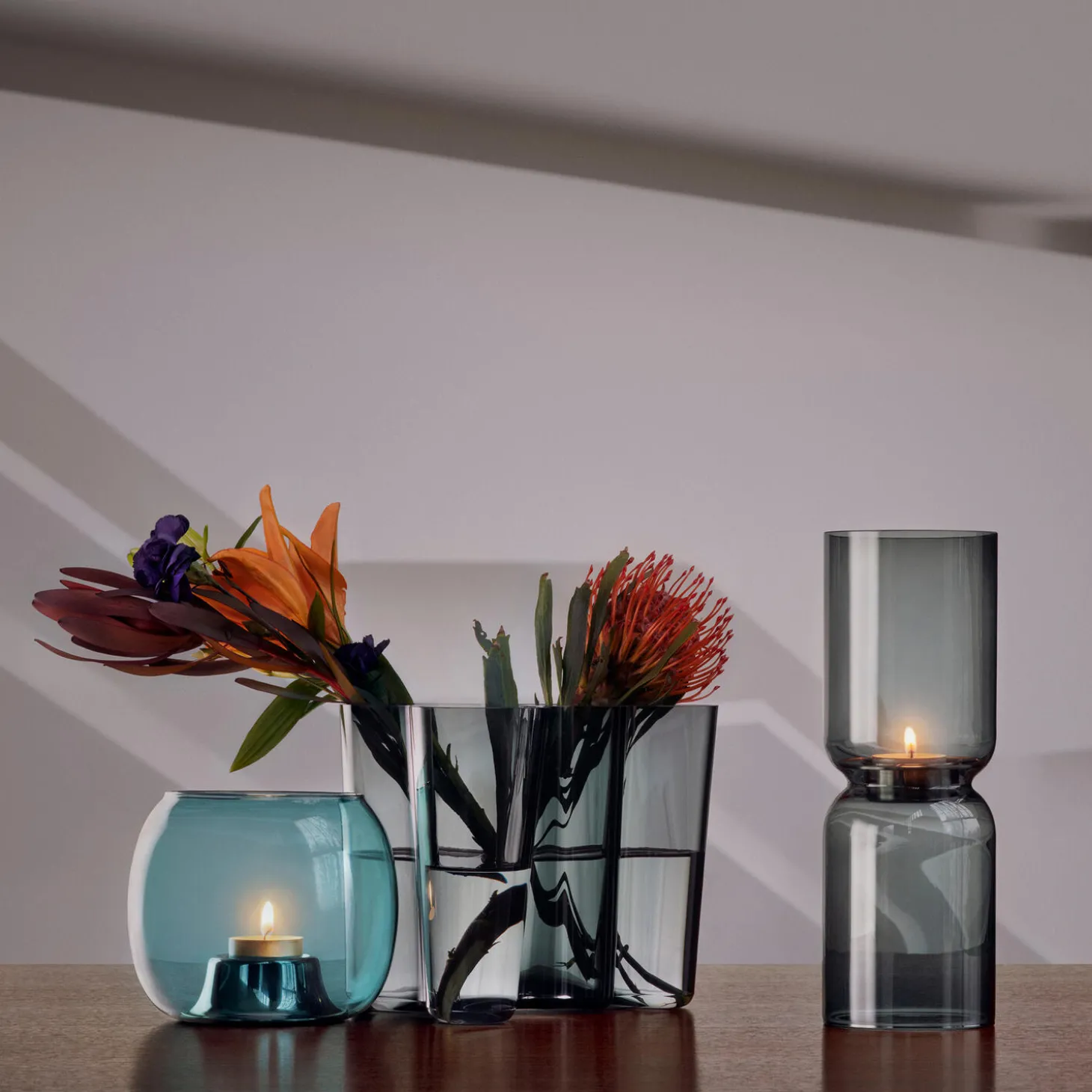 Alvar Aalto vase 16 cm, dark grey