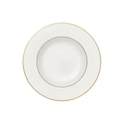 Anmut Gold Dyb Tallerken Ø 24 cm, hvid/guld
