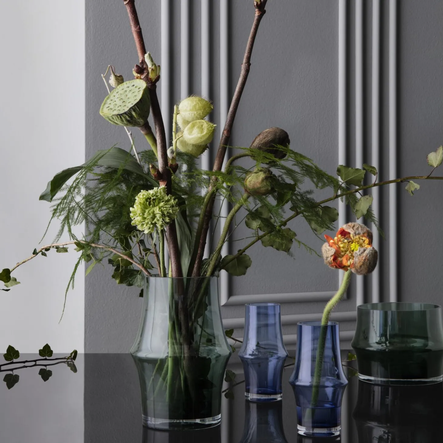 ARC vase, mørk blå