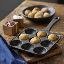 Æbleskivepande med 9 huller