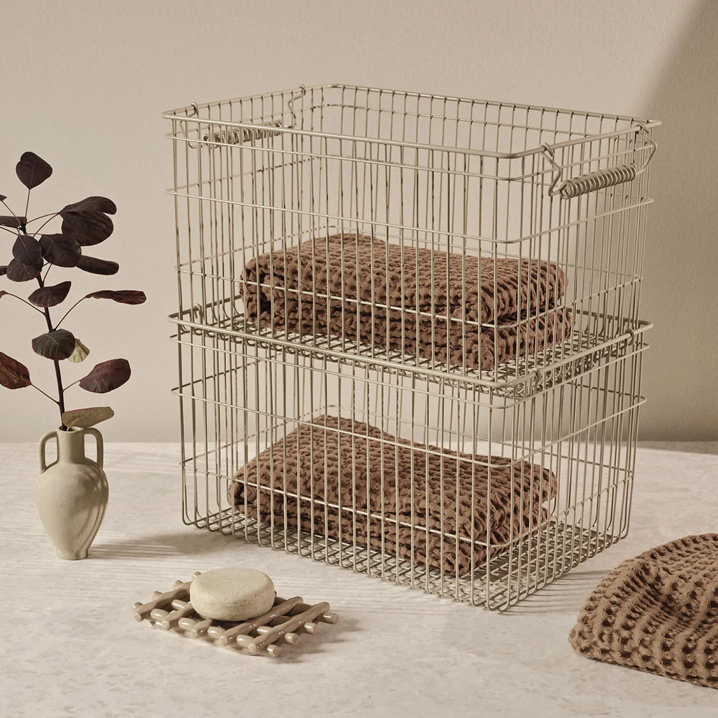 Cala Stabelbare Kurve 2 stk., cashmere