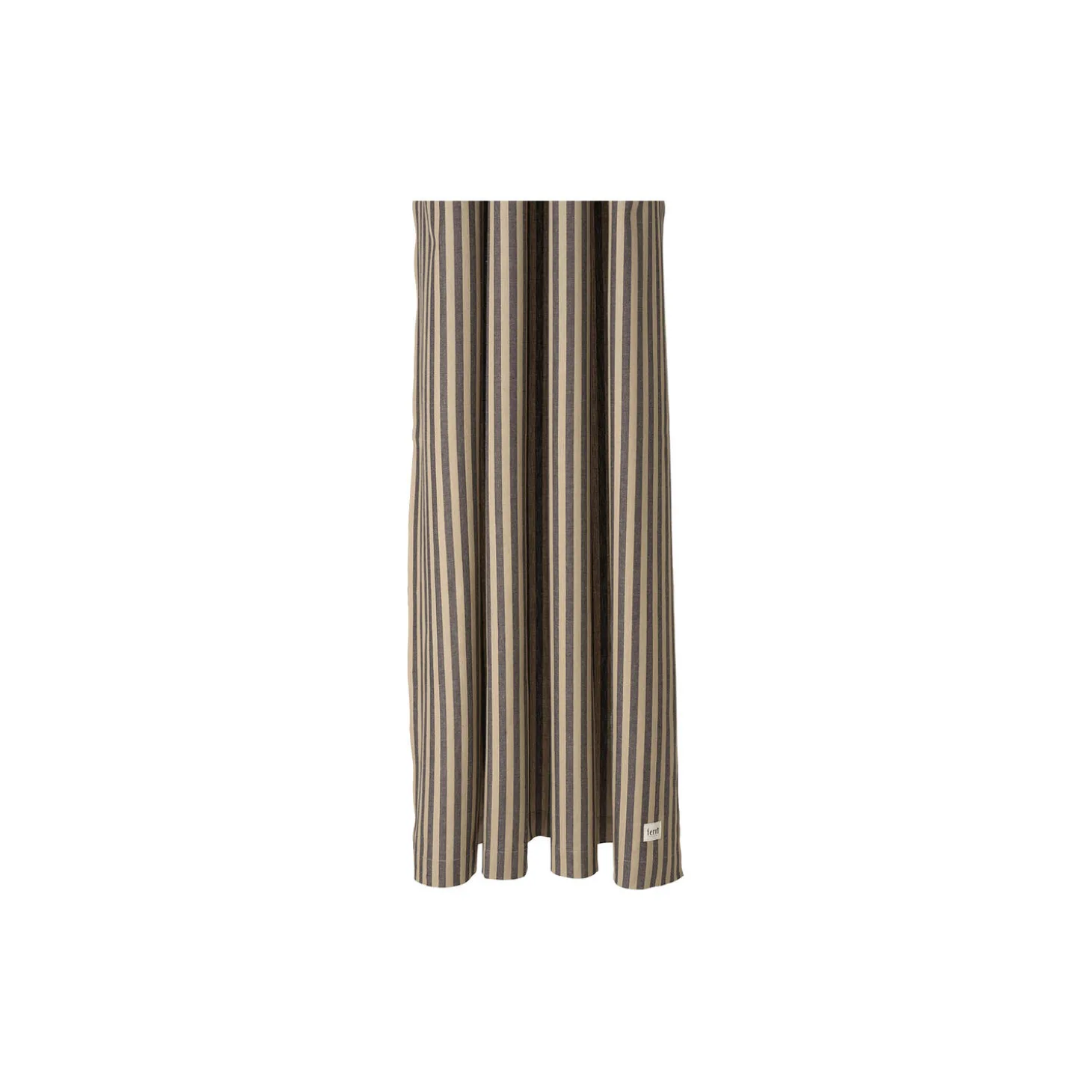 Chambray Shower Curtain, sand/black