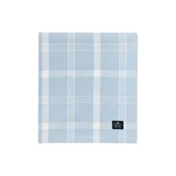 Checked Recycled Cotton Oxford Tablecloth, blue/white