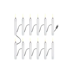 Christmas string 12 candles USB-C, white