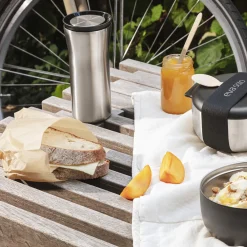 City To Go Cup, steel/black