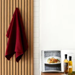 Diamond viskestykke, rød