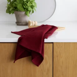 Diamond viskestykke, rød