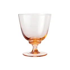 Flow glas på fod, champagne