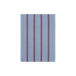 Hale Tea Towel, faded blue/burgundy