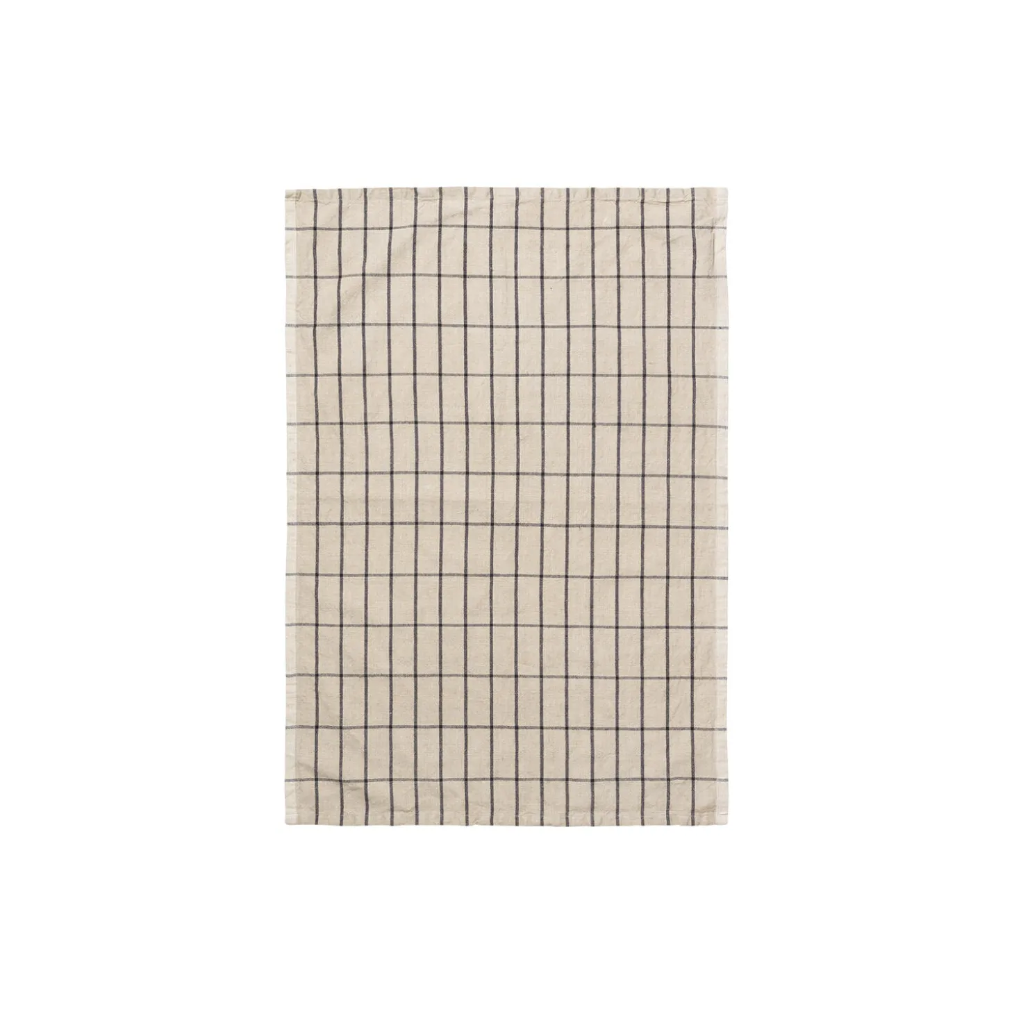 Hale Tea Towel, sand/black