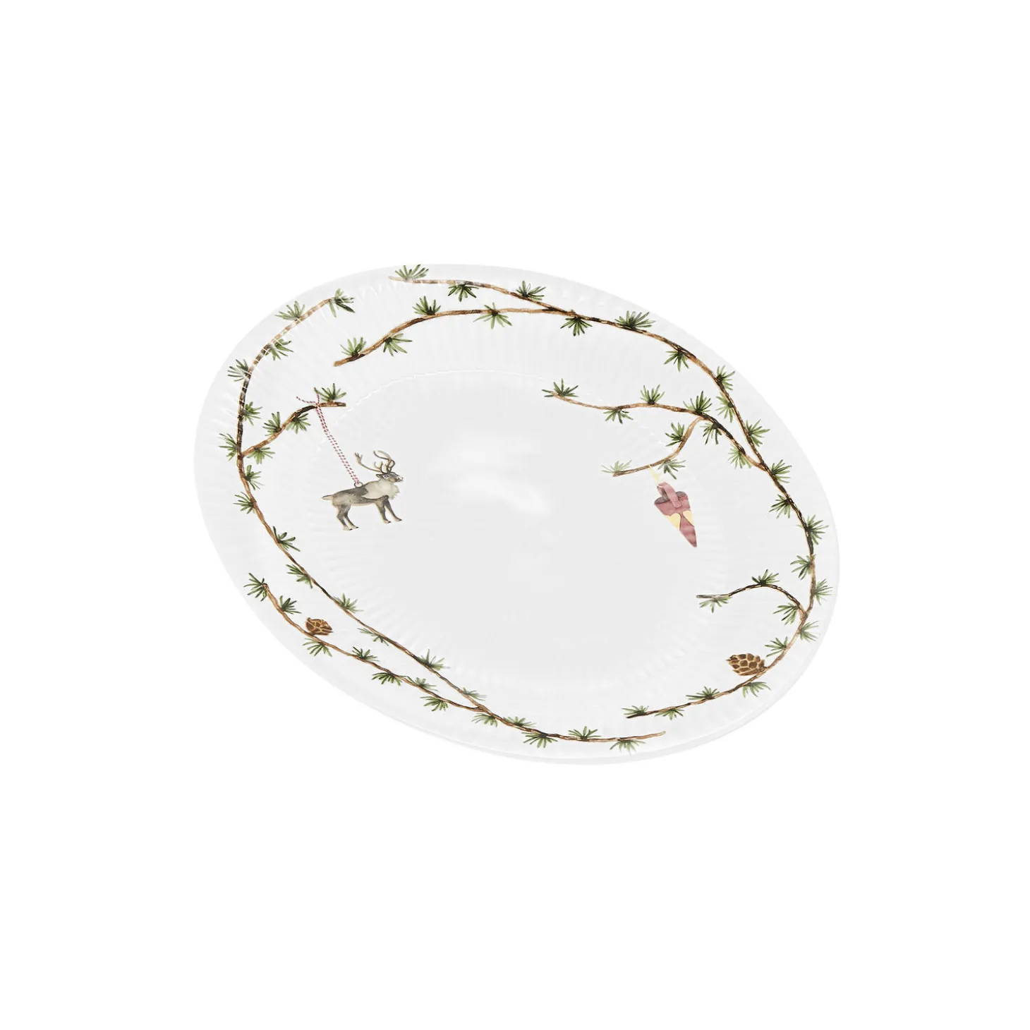 Hammershøi Christmas ovalt bordfad