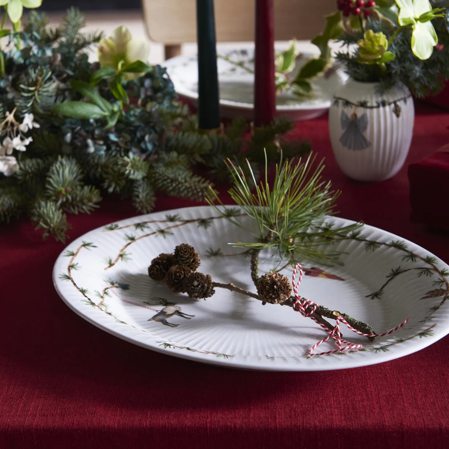 Hammershøi Christmas ovalt bordfad