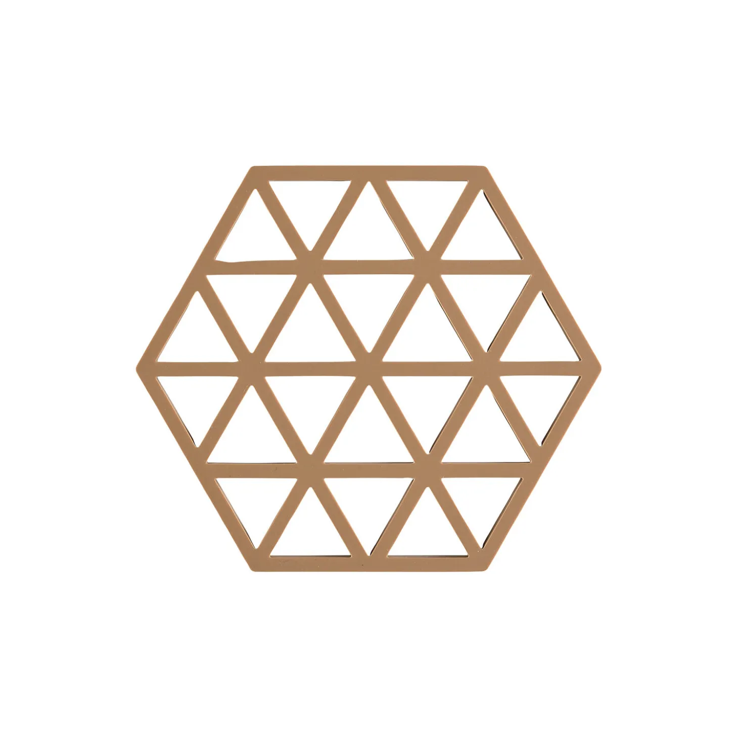 Hexagon bordskåner, terracotta