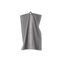 Icons Cotton Jacquard Star Kitchen Towel, gray/white