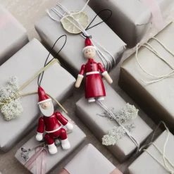 Julemand og nissemor, rød/hvid