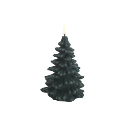 LED Christmas Tree Candle 15 cm, pine green