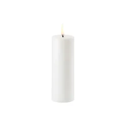 LED Mini Pillar Candle 14.5 cm, nordic white