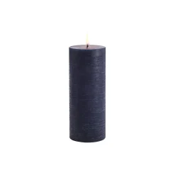 LED Pillar Candle 20 cm, dark blue