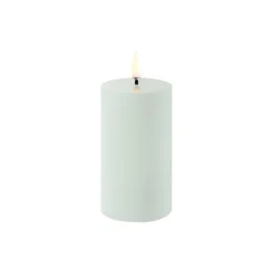 LED Pillar Candle 10 cm, dusty green