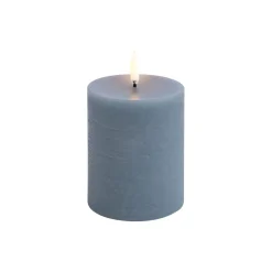 LED Pillar Candle 10 cm, hazy blue
