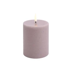 LED Pillar Candle 10 cm, light lavender