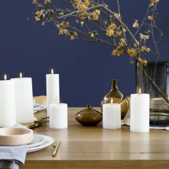 LED Pillar Candle 10 cm, nordic white