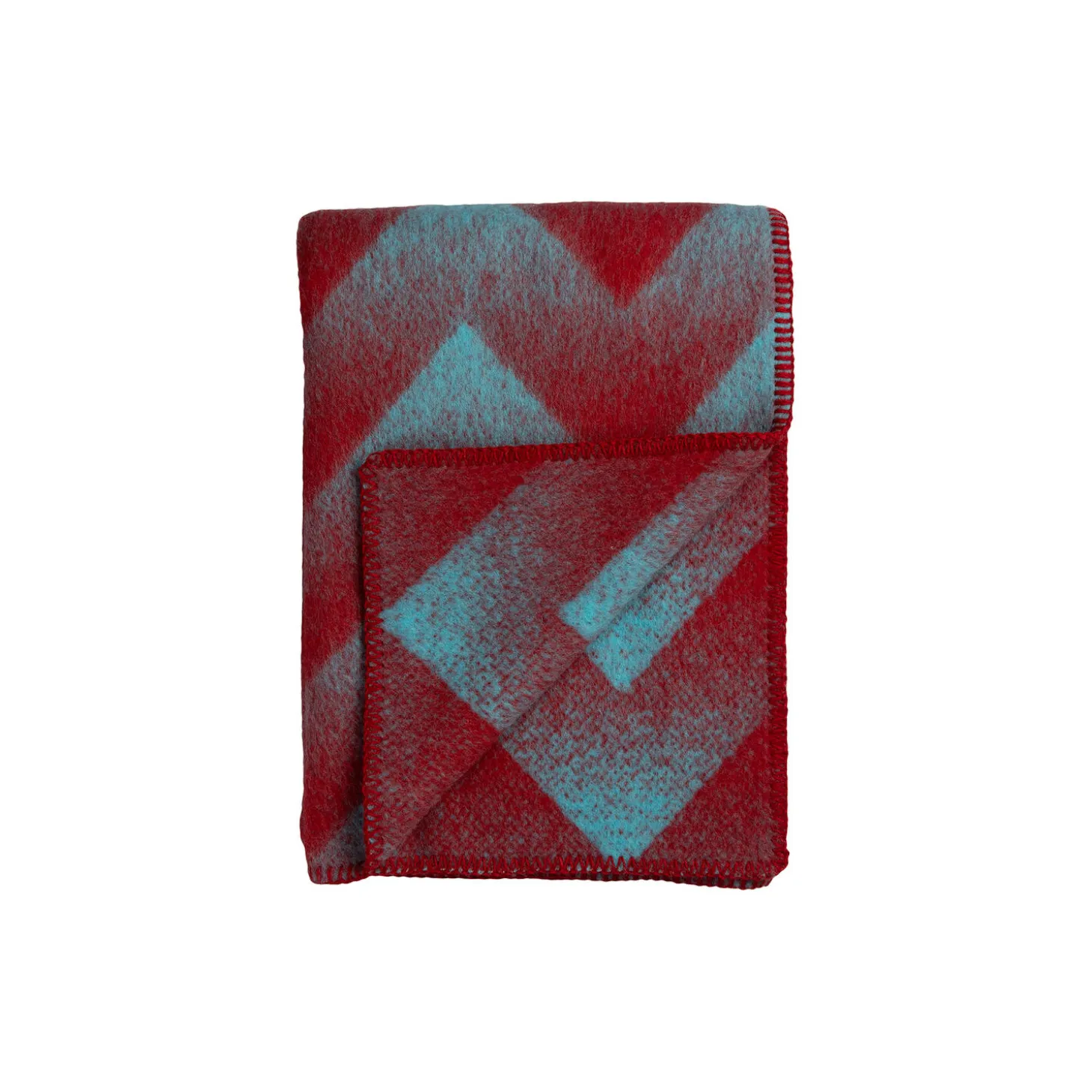 LYNILD Throw, red/blue