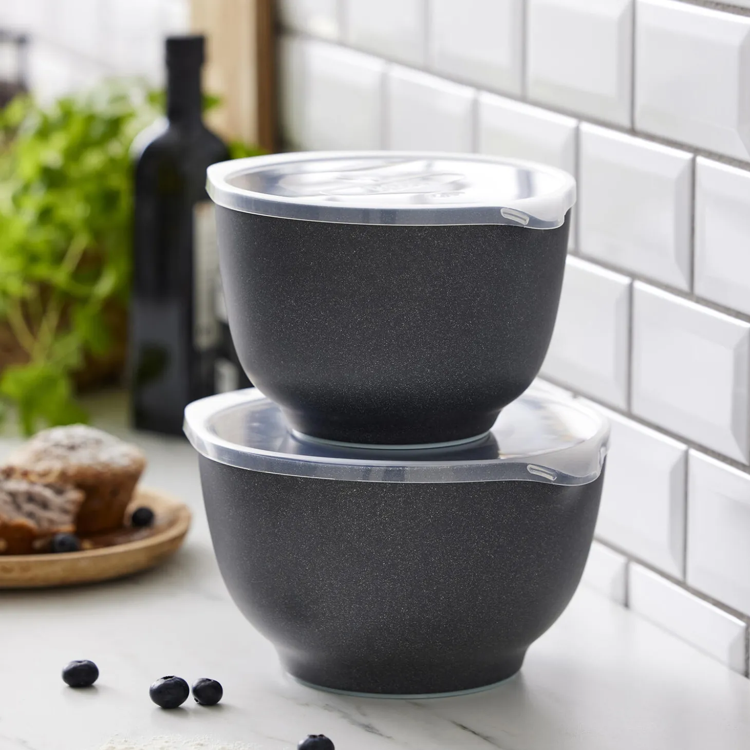 Margrethe-sæt 4 dele, pebble sort