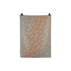 MELVIN Half Size Throw, light pink/light blue