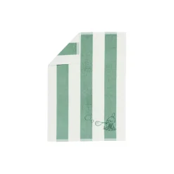 Mumi Lille My håndklæde 50x70 cm, grønstribet