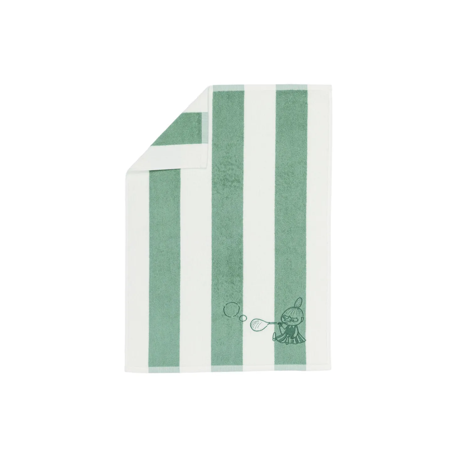 Mumi Lille My håndklæde 50x70 cm, grønstribet
