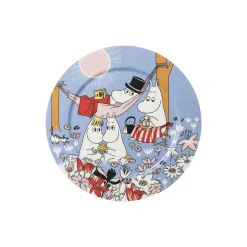 Mumi serveringsfad Familietid, blå