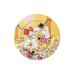 Mumi serveringsfad Familietid, gul