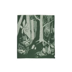 Mumi uldtæppe, grøn