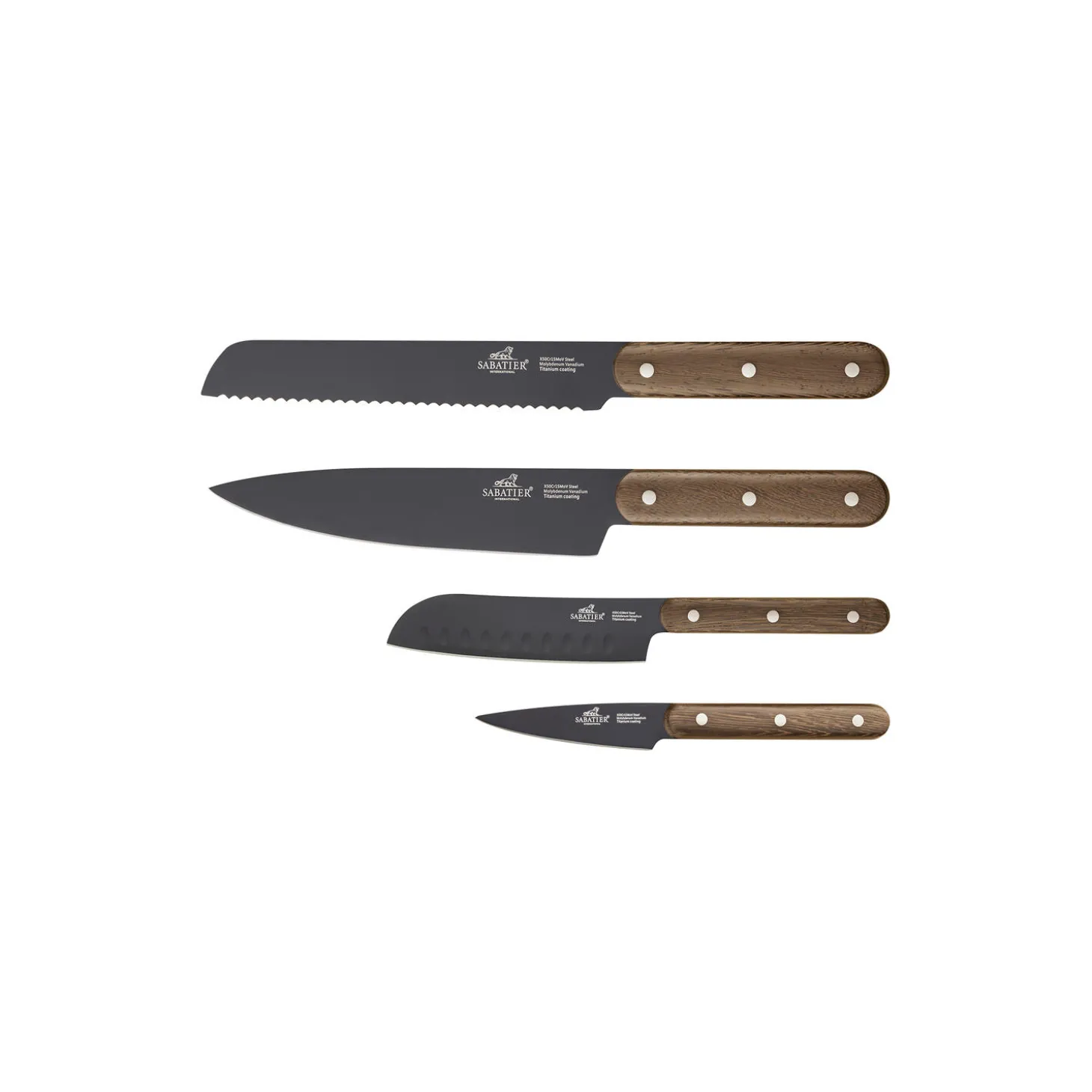 Phenix Walnut Knivsæt 4 dele