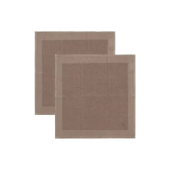 PLAIN serviet, mahogany brown
