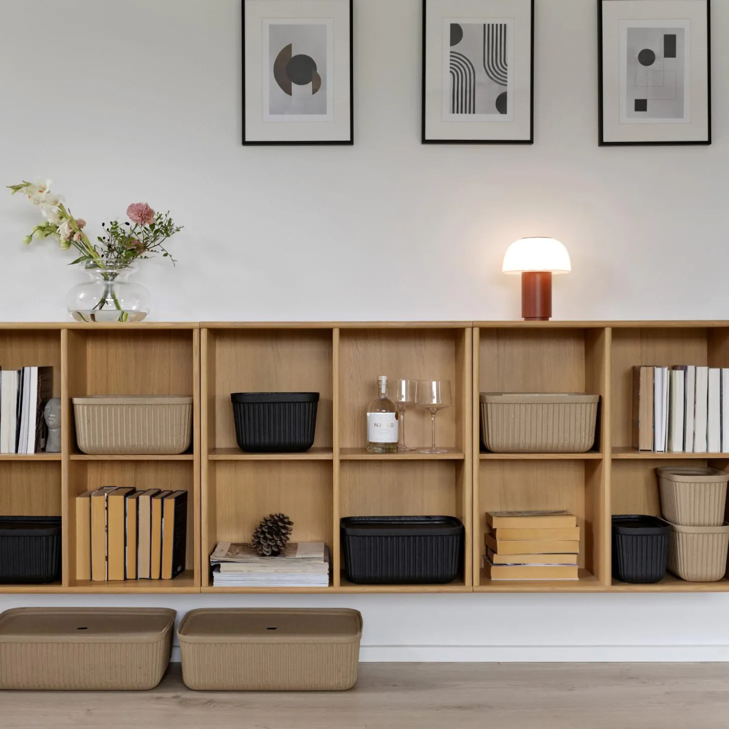 Pulp opbevaringsboks, natural brown