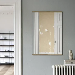 Rectangular Wall Mirror, oak