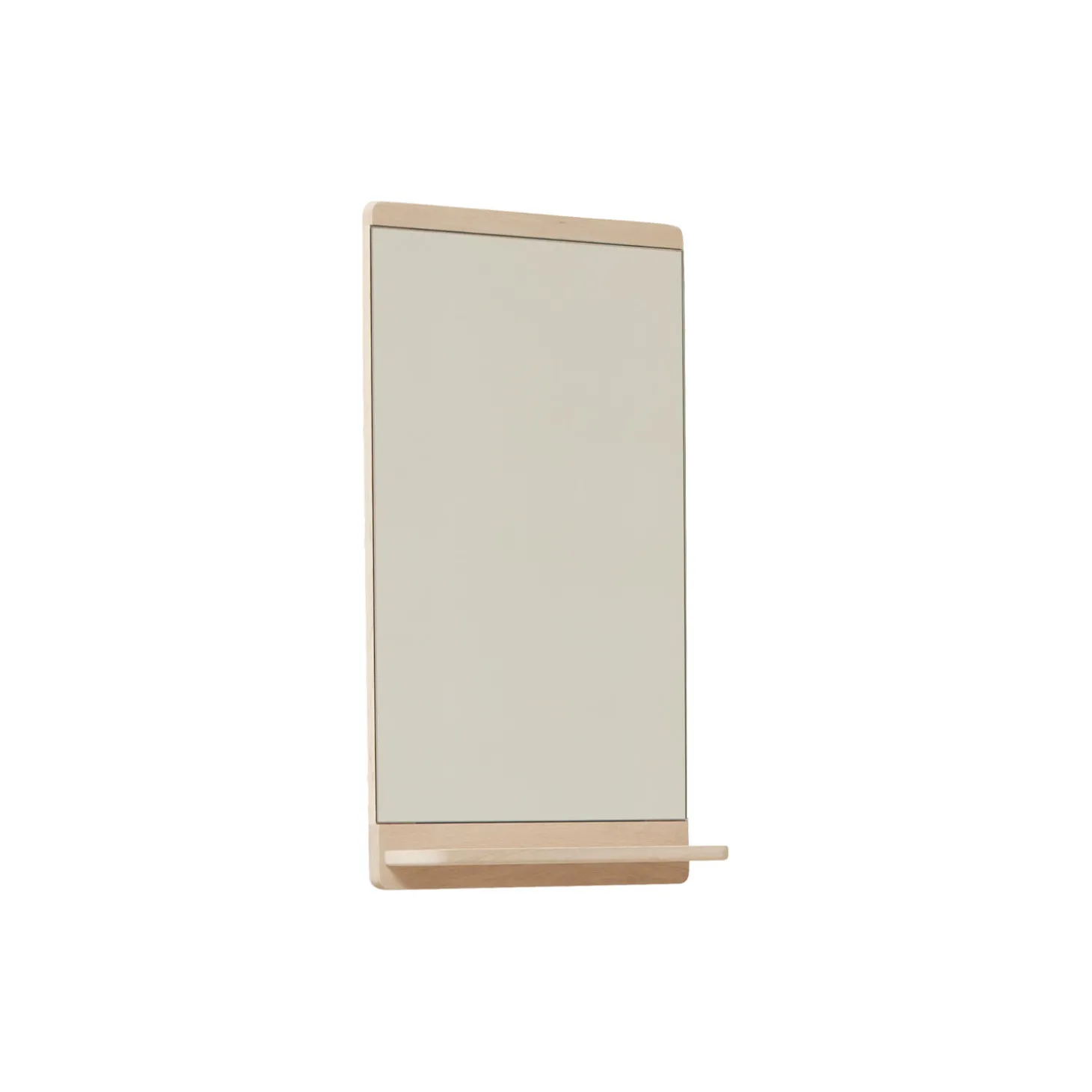 Rim Wall Mirror 68, white oiled oak