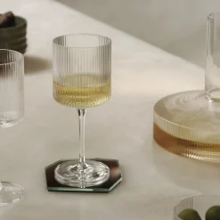 Ripple Hvidvinsglas, clear