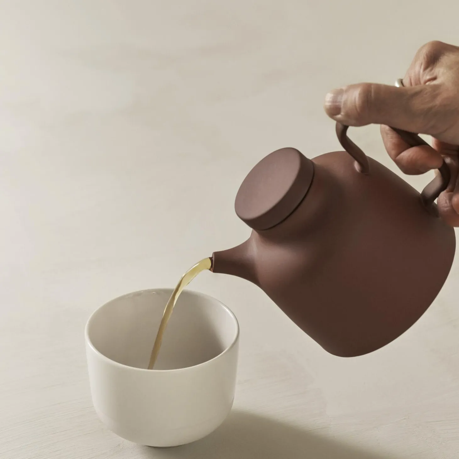 Sand Secrets Tea Pot, red clay