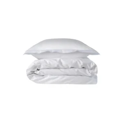 Satinvævet sengetøj, hvid