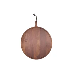 Serveringsbræt rundt, valnød