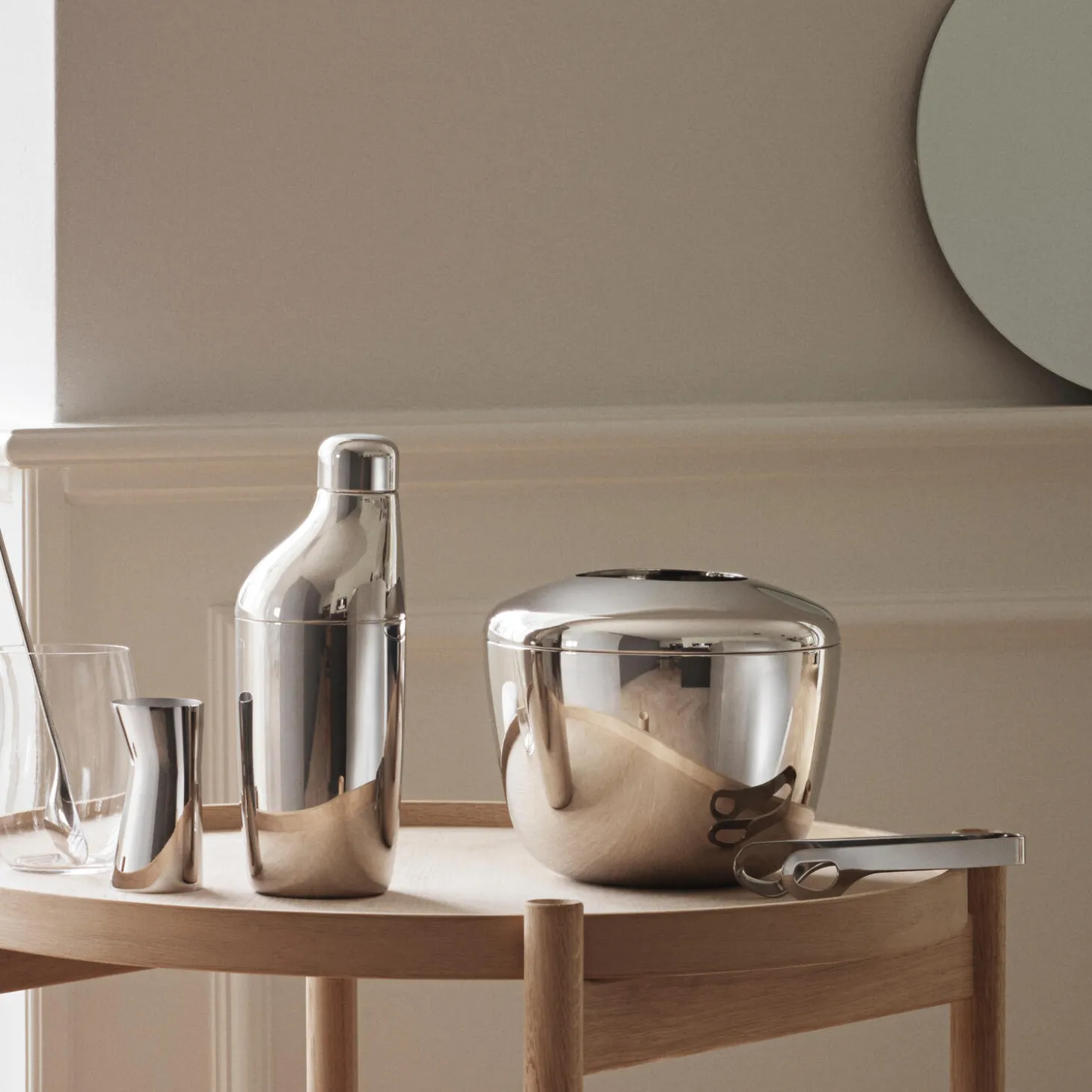 Sky isspand med istang