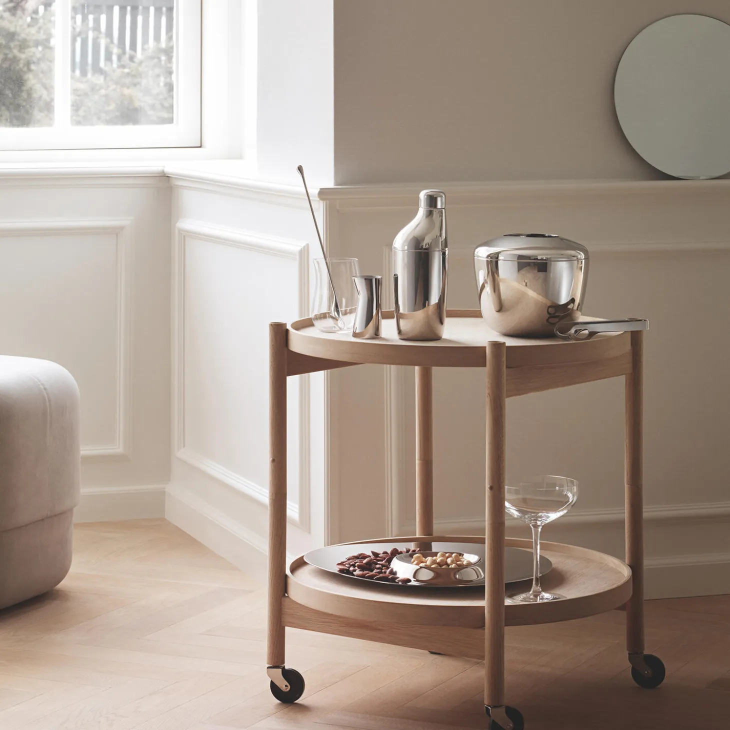 Sky isspand med istang