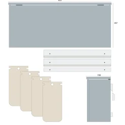 SORTED Standard Wide affaldssortering, denim blue