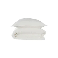 Stone Washed baby/juniorpudebetræk, hvid