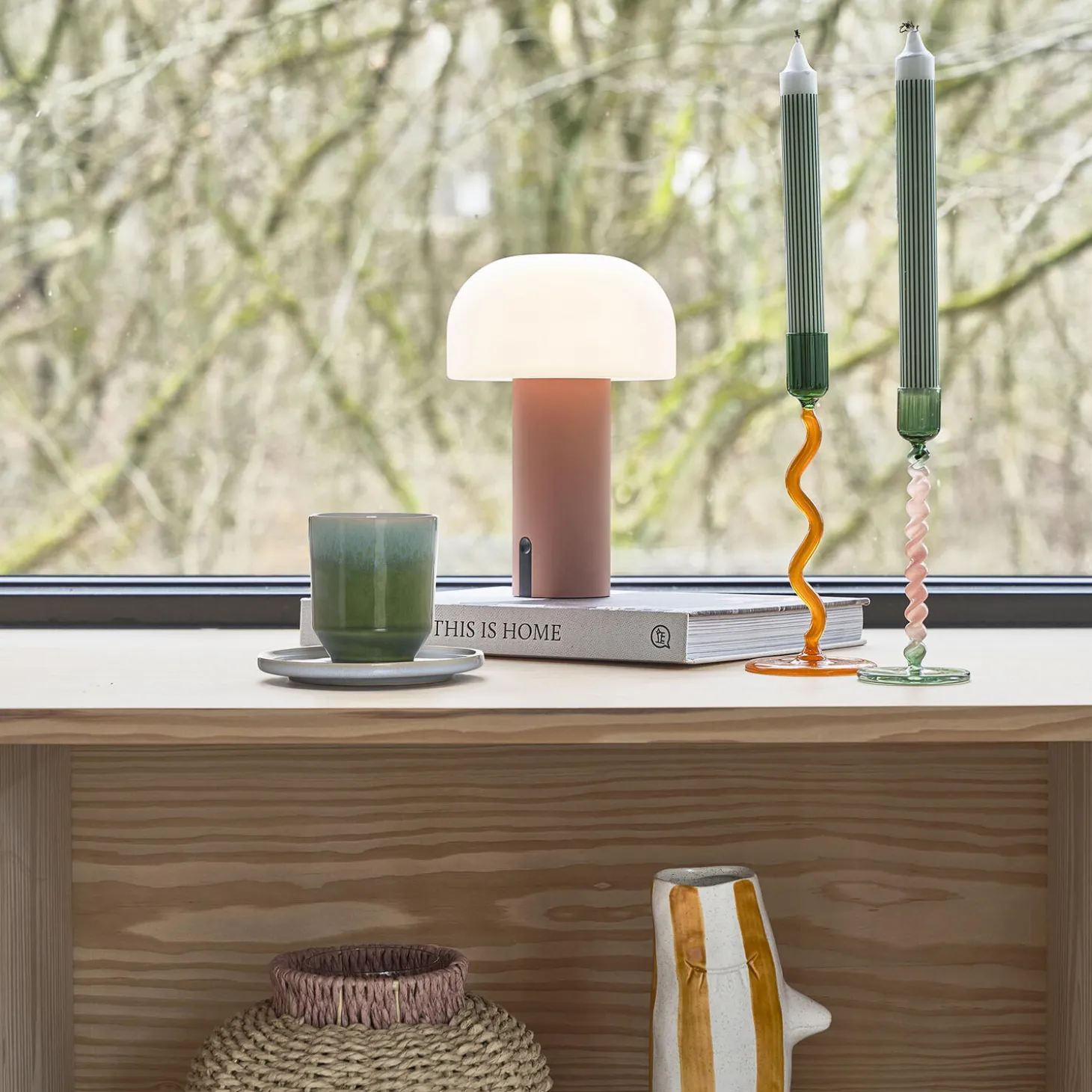 Styles krus 2 stk., grøn/blå