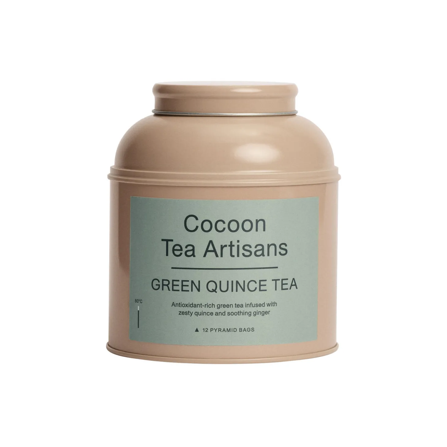 Tea Caddy, green tea quince
